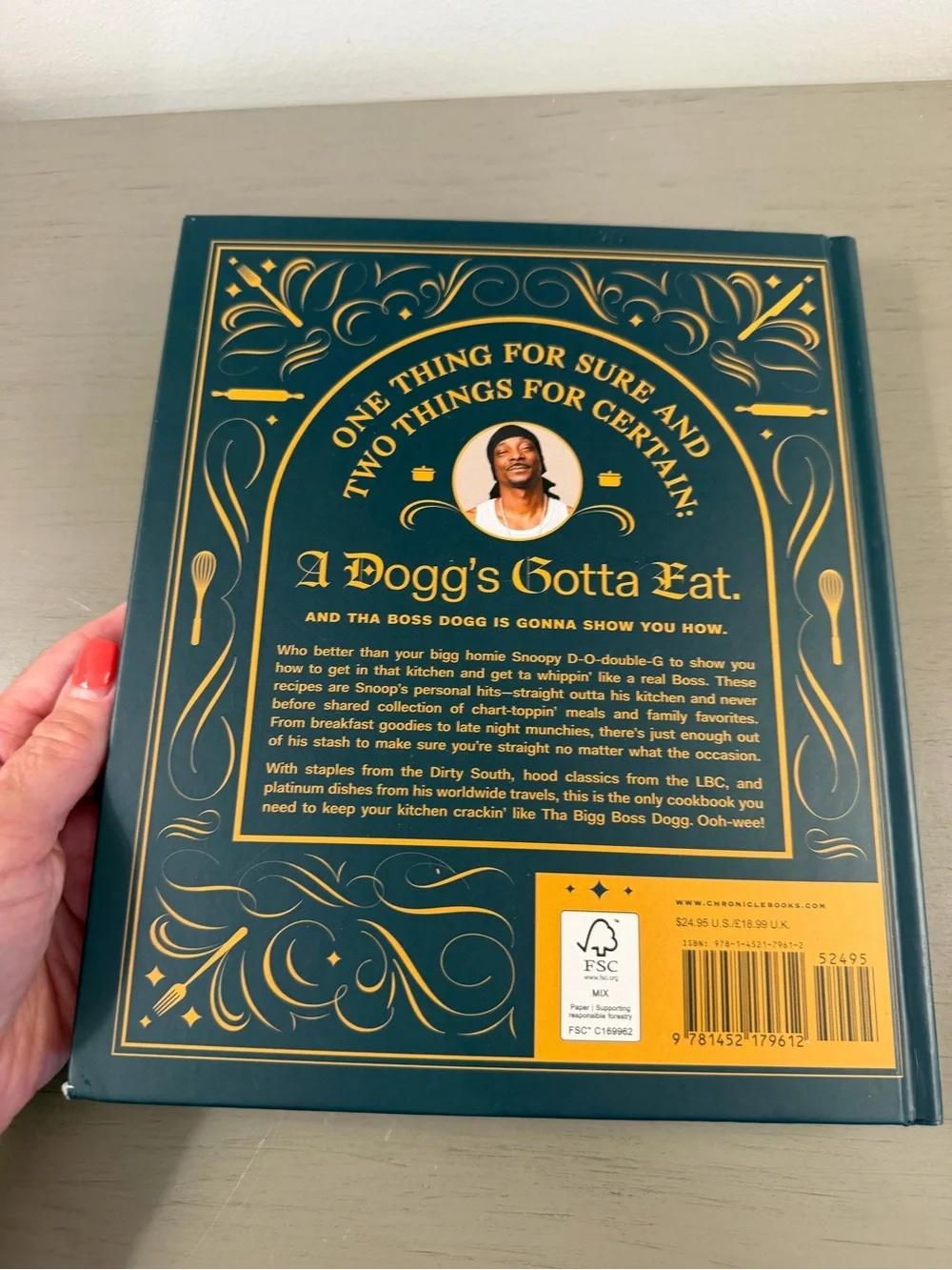 From Crook to Cook Tha Boss Dogg's Kitchen Snoop Dogg Cookbook 2018 Collectible